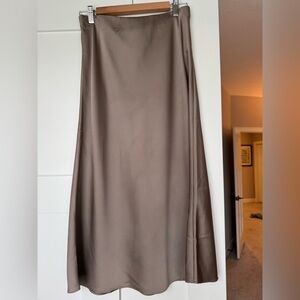 J Crew satin midi skirt size small